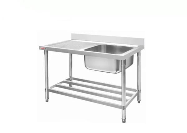 Hotel Commercial Stainless Steel Benchtops , Commercial Kitchen Work Bench With