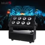 8*15W RGBW 4 In 1 Battery Powered LED Square Par Light Outdoor Waterproof Stage
