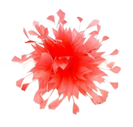15x15cm Goose Millinery Feather Flowers Feather Mounts With Wire Accessory Pattern Dyed