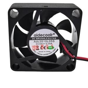 Quality Sturdy 5000Rpm CPU Blower Fan 35x35x10mm Weatherproof Black Color wholesale