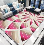 Polyester Fiber Flower And Yellow Leaf Living Room Floor Carpet Special Style