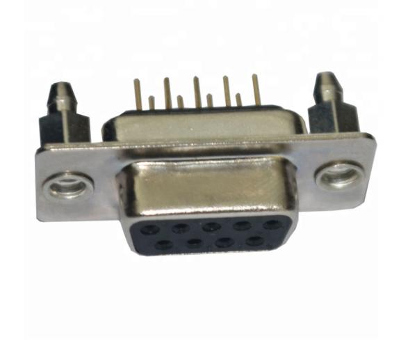 DP Socket 9 Pin D Sub Female Connector , 90 Degree Electrical D Sub 9 Pin Male