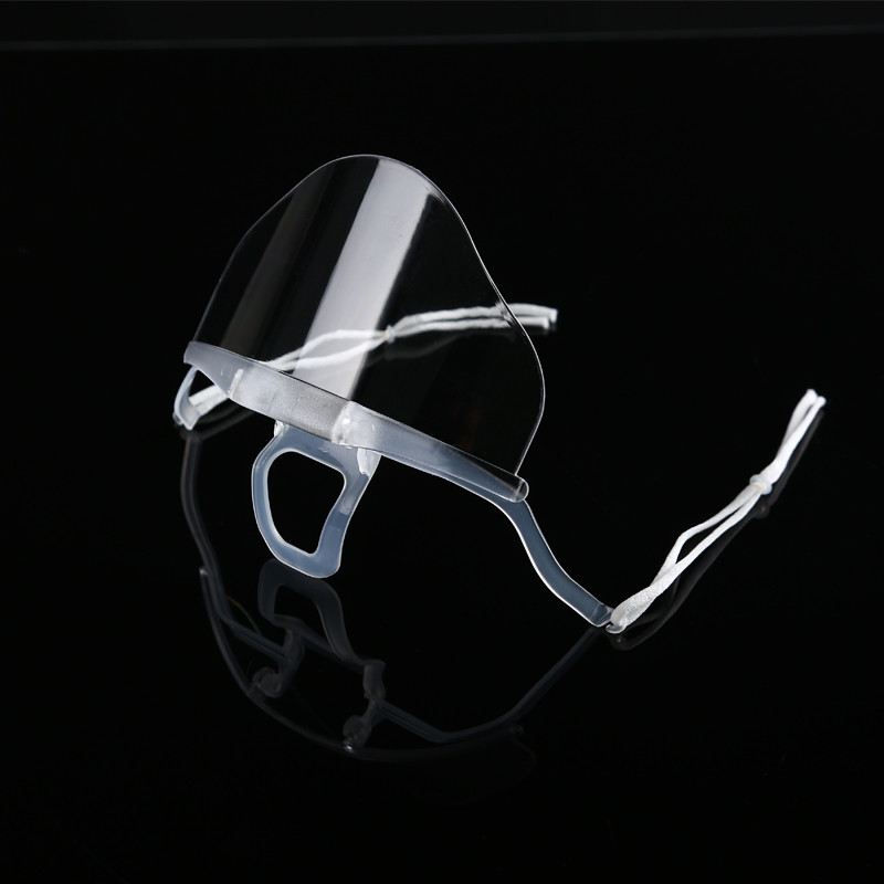Slipping Resistant Transparent Plastic Face Mask For SPA