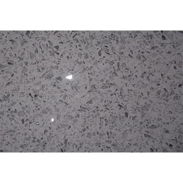 Polished 3200*1600MM Grey Engineered Artifical Quartz Slab Countertop Customized