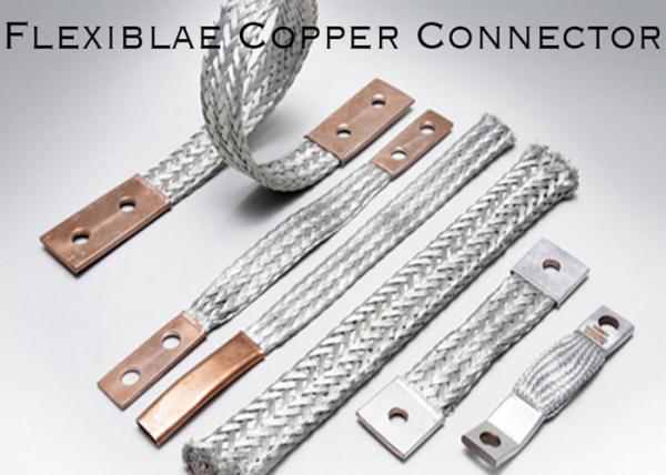 Customized All Series Flexible Copper Connector , Braided Flex Connectors For