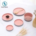 Savall HoReCa Plain Pink Porcelain Dinnerware Scratches Resistant