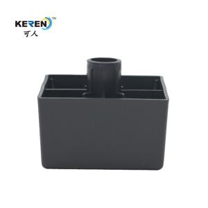 Quality Decorative SGS 40mm 200kg Square Plastic Couch Legs wholesale