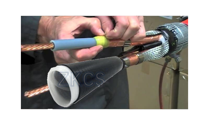 Waterproof EPDM Cold Shrink Sleeve , 50-80mm Diameter Rubber Shrink Tubing