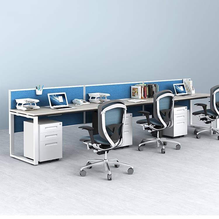 OEM Office Workstation Desks Cubicle 3 Person Workstation