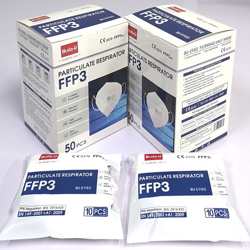 FFP3 Particle Filtering Half Mask , Breathable FFP3 Particulate Respirator , Excellent Packing Design