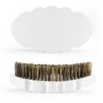 Boar Bristle 360 Wave Brush Custom Design White Beech Wooden 100%
