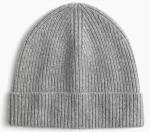All Cashmere Knitted Mens Chunky Beanie , Custom Color Thick Ribbed Beanie