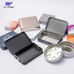 Prevent Children Rectangular Storage Tins Weed Packaging Design