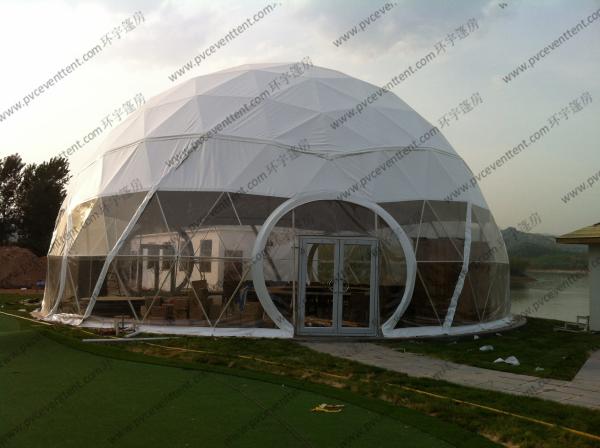 Large Aluminium Geodesic Dome Tent PVC Professional Easy Transportation Trouble