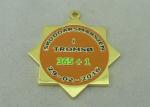 Hard Enamel Medal Goverment Medals Custom Ribbons Awards Brass 45 Mm