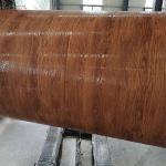 JIS SUS Galvanized Ppgi Steel Coil Zinc Coated Wood Printed Paint 0.18 - 1.5mm