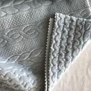 Quality Embossed Knitted 200gsm Soft Blanket Fabric 58'' 60&quot; wholesale