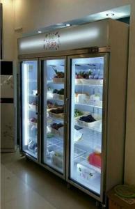 Quality Three Door Supermarket Display Chiller 2~10℃ Stable Temperature Inside wholesale