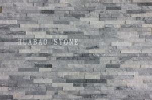 Quality White Quartzite Cultured Stone Panels Custom For Indoor Outdoor Garden Wall wholesale