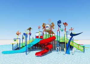 Quality Holiday Villa Kids Water Play Equipment / Adventure Water Park Customized Size wholesale