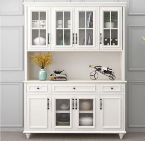 Quality Beveled Edge Countertop Solid Wood Cabinets Living Room Display Cabinet wholesale