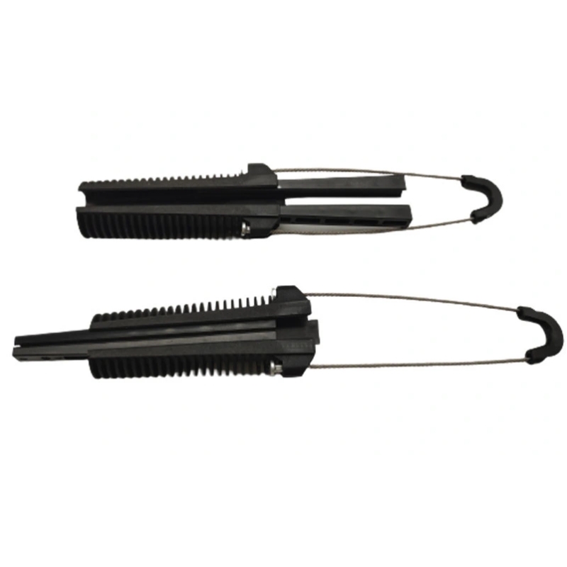 FTTH Fiber Optic Suspension Cable Nylon Clamp for Plastic Insulation and Dead End