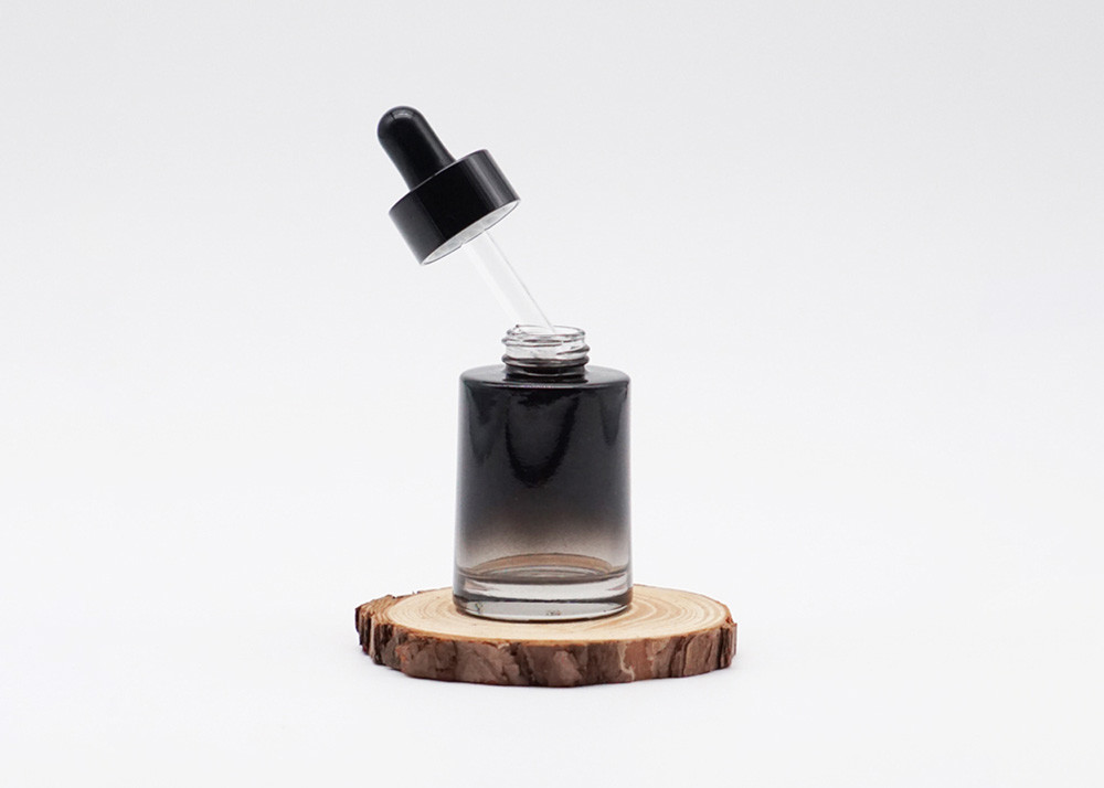 White Cylinder Glass Dropper Bottle 15ml Empty Essential Oil Cosmetic