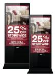 High Brightness Floor Stand Outdoor Digital Signage 55 Inch
