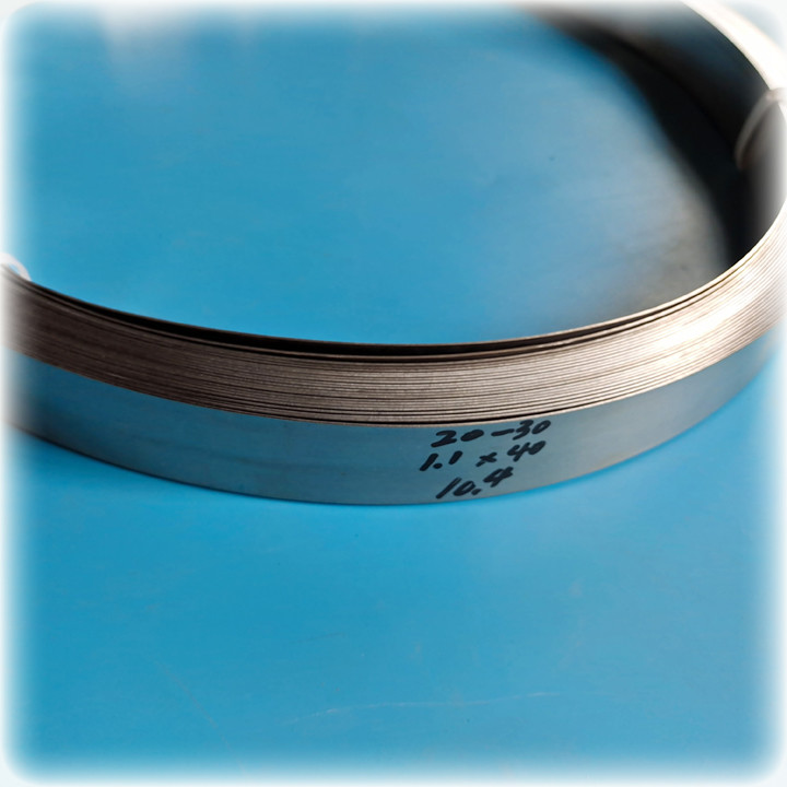 Bright Surface Nichrome Alloy 1.1x40mm Resistance Heating Strip