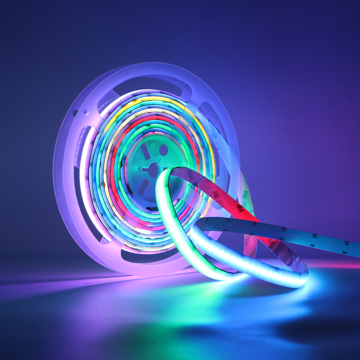 24V 720leds / Meter LED COB Strip Light Dream Color Soft With Remote Control