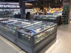 Quality 1470mm Integral Deep Island Chest Freezer Minus 24 Supermarktet wholesale