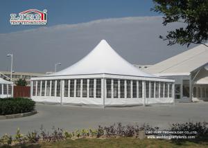 Quality White PVC Pagoda High Peak Tents 3x3m 5x5m 6x6m 8x8m For Parties wholesale