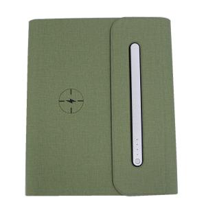 Quality A5 Pu Leather Smart Business Wireless Charging Notebook Custom Print wholesale