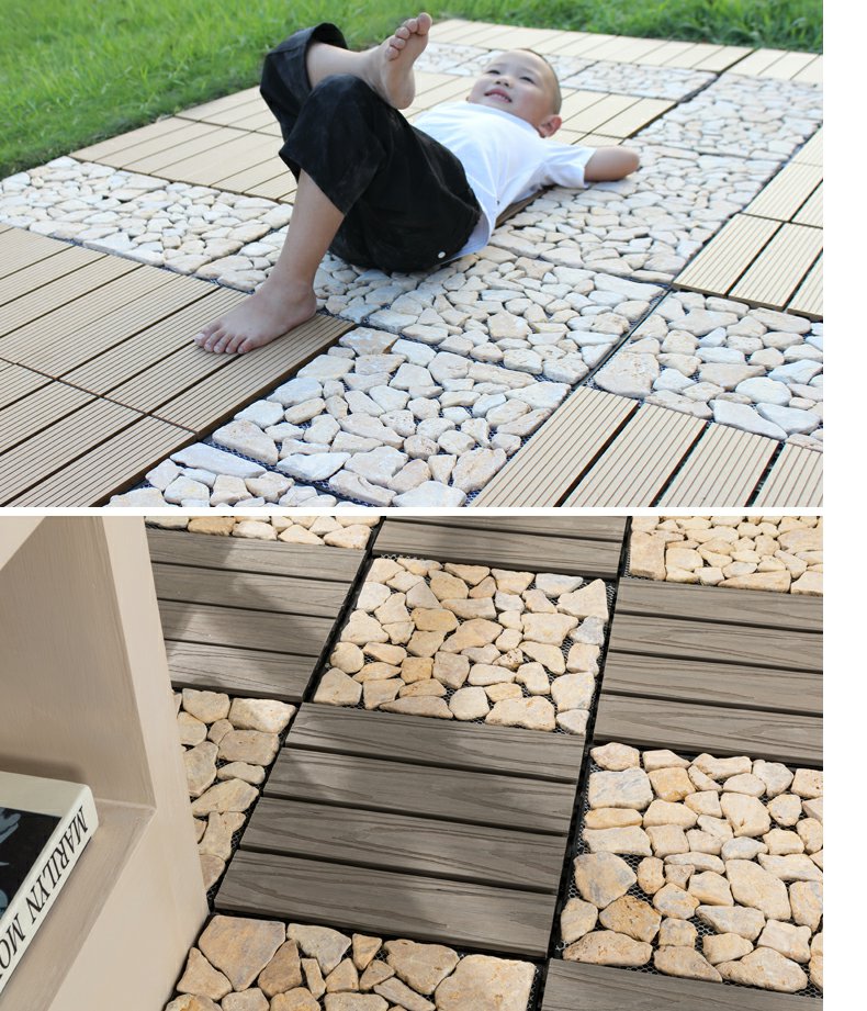 Garden Wood-Plastic Composite Flooring Everjade Stone Tiles Natural Stones Tiles