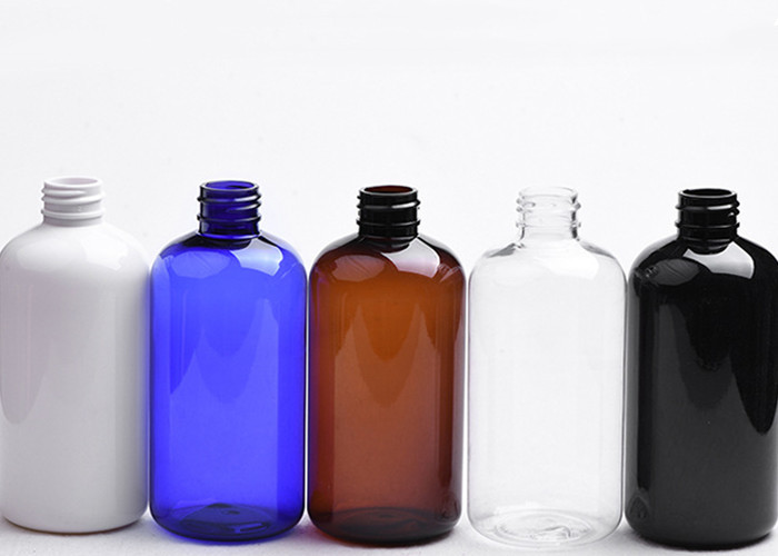 250ml clear amber black Cosmetic Plastic Lotion Bottle For skincare product