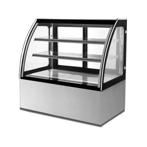 Quality Front Curved Glass Display Fridge Cake Showcase Cooler For Coffee Shops wholesale