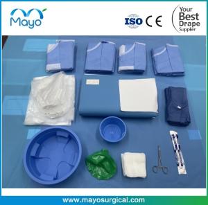 Quality Vascular Intervention Disposable Surgical Angiography Drape Pack With Guidewire Bowl wholesale