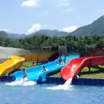 Colorful Fiberglass Water Tube Slide For Kids Park Playground Humanization
