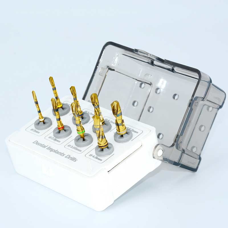 Portable Implant Dental Surgical Drill Kit Lightweight Silver Gold Color