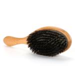 Customizable Logo Wooden Boar Bristle Hair Brush For Women Thick Long Hair Set