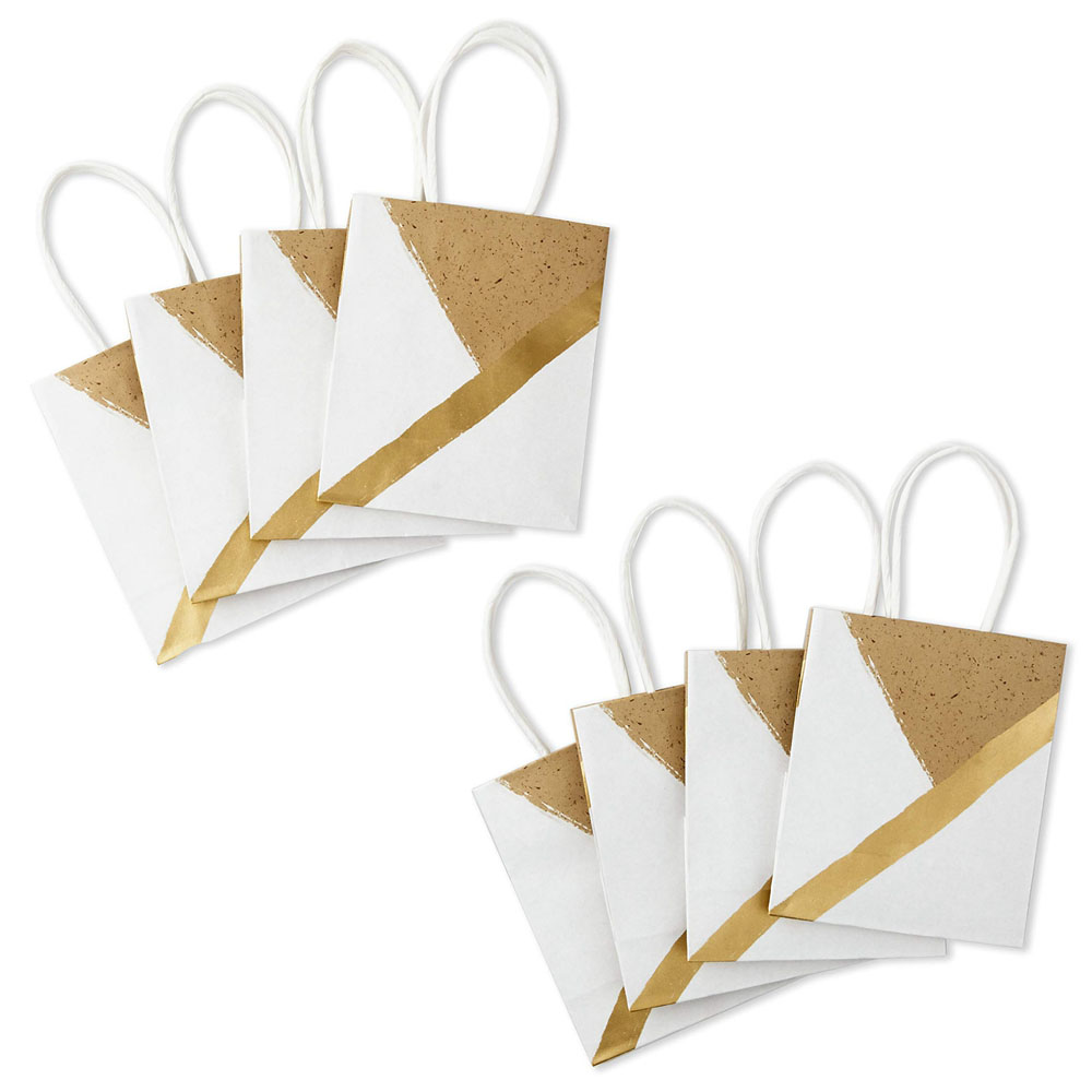 CMYK 4 Color Offset Printing Kraft Paper Shopping Bags With Your Own Logo Custom De Papel