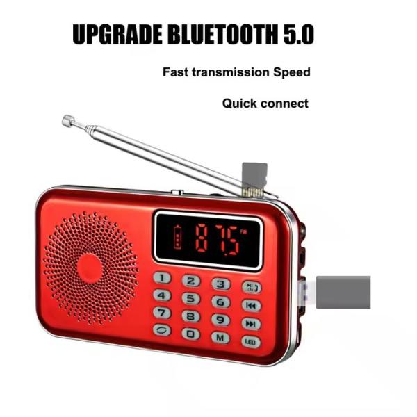 Cheap USB/TF Slot Portable Radio Player Coffee/Wooden Design for On-the-Go Music Listening for sale
