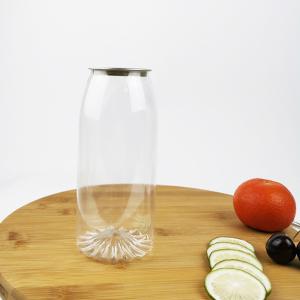 Quality 650ml Clear PLA Water Bottles With Snap Lids Essential Oils Beverages wholesale