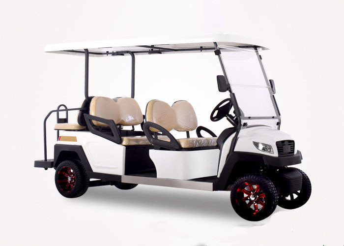 48V White 6 seater electric golf cart mini club car golf cart electric golf buggy car