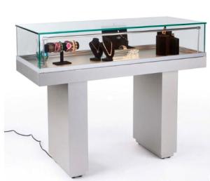Quality Lighted Jewelry Display Cases With Hydraulic Lift Opening Easy Opened Closed wholesale