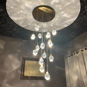 Quality Modern diamond crystal pendant lights living dining room bedroom kitchen indoor lighting(WH-NC-44) wholesale