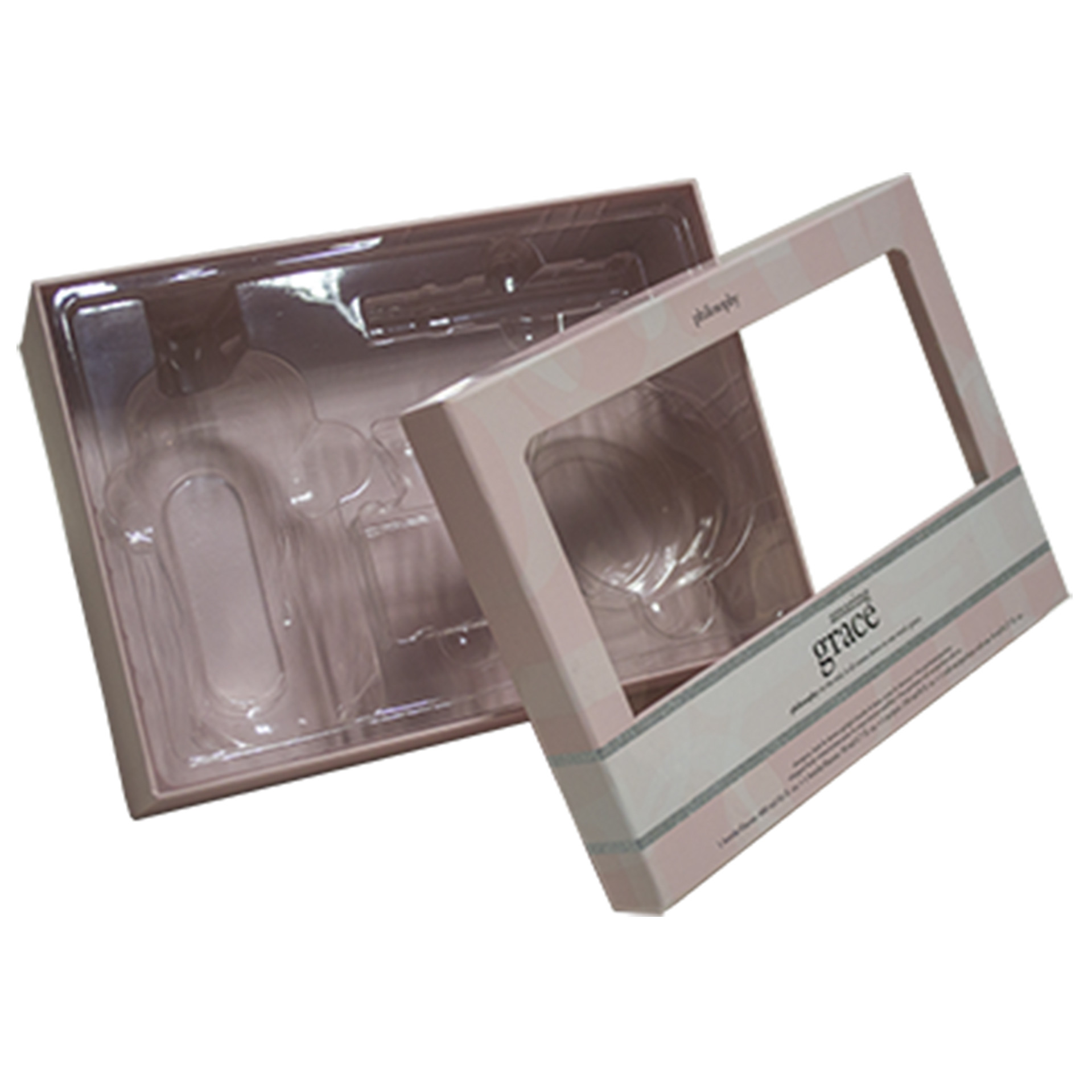Suntan Cream Cosmetic Gift Box Packaging Two Piece Leather Gift Box