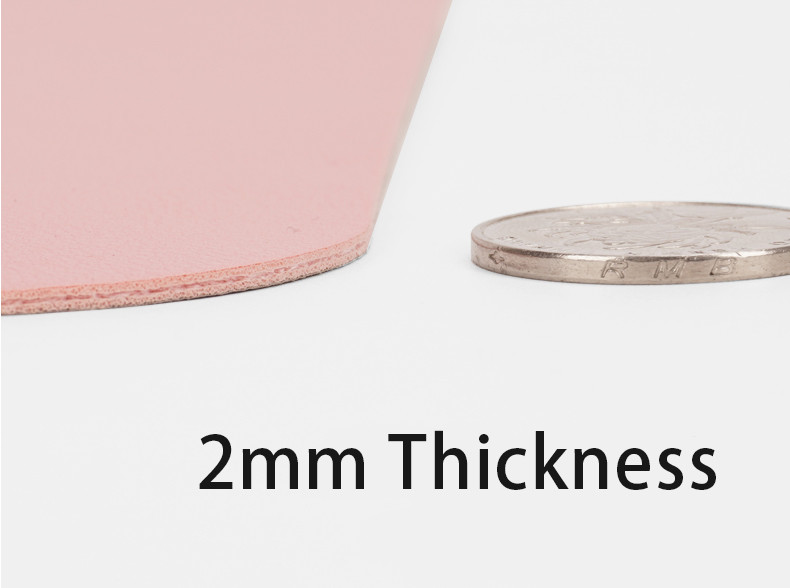 Slip Resistant PU Leather Mouse Pad Mat Multicolor OEM ODM
