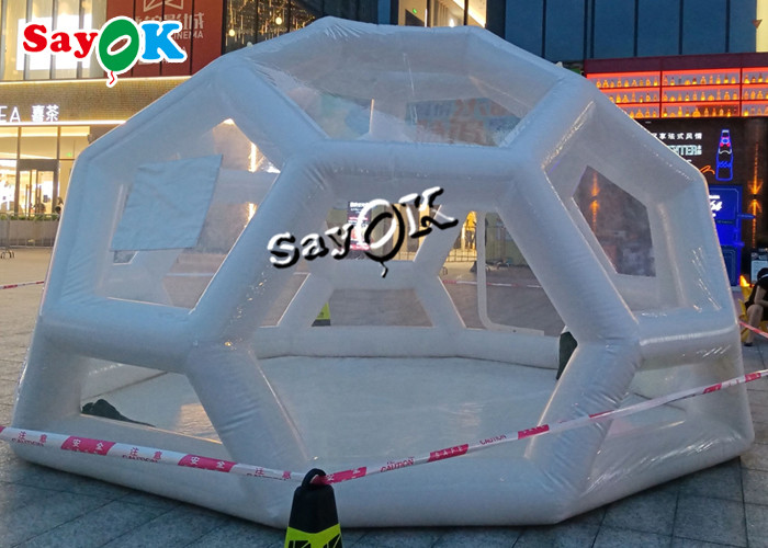 Transparent Inflatable Tent 3x3m Hotel Pop Up Inflatable Clear Bubble Tent Transparent For Events