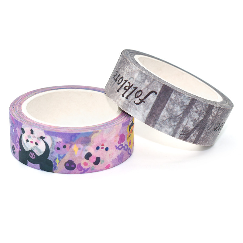 Custom Colorful Self Adhesive Masking DIY Decoration Washi Tape